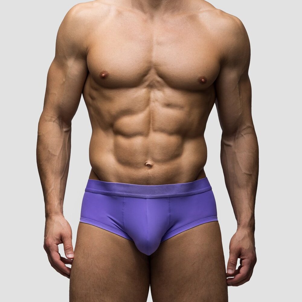 Todd Sanfield Defiant Trunk-MidRise Brief  - Color: Purple"Haze", Size XXL, NWT